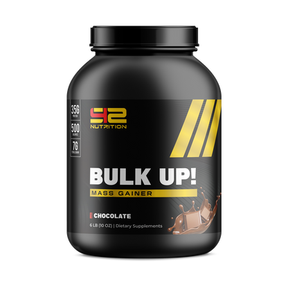 Bulk Up Whey Protein delivers 35g of protein and 510 calories per serving to support muscle growth, recovery, strength, and healthy weight gain.
Key Benefits
35g Premium Protein to support muscle growth and recovery
510 Calories to help increase size and lean mass
Carbohydrates to replenish energy after training
Mixes Easily for a smooth shake anytime
Made for Athletes focused on strength and performance