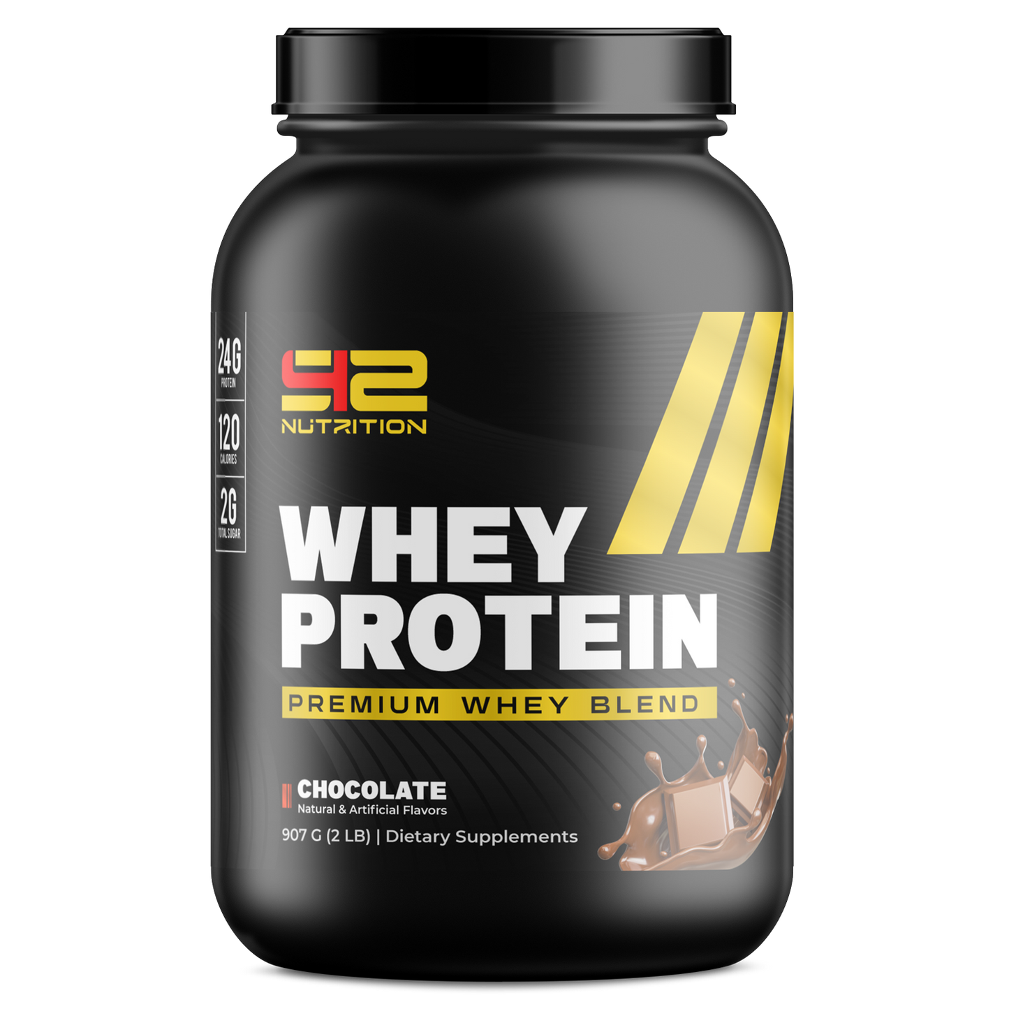 Build lean muscle, recover faster, and fuel your performance with S42 Whey Protein. Formulated with high-quality whey protein, each serving delivers the protein your body needs to support muscle growth, speed recovery, and maintain lean muscle after intense workouts. Whether you're an athlete, fitness enthusiast, or simply looking to increase your daily protein intake, S42 Whey Protein mixes smoothly and tastes great, making it the perfect post-workout shake or anytime protein boost.