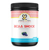 BCAA Shock is a blend of 5000mg of Branched Chain Amino Acids and Glutamine for lean muscle and recovery. These amino acids increase protein synthesis and nitrogen retention, both essential to building lean muscle. BCAAs are metabolized directly in the muscle, and are considered essential because the body cannot build from other compounds. Take your results to a whole new level with this great tasting drink.