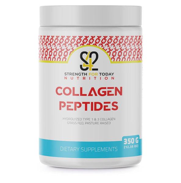 Strength For Today Nutrition Collagen is often taken to support healthy skin, hair, and nails. It is also important for strong tendons and joints. Our multi-collagen is from grass fed, pasture raised bovine. It contains two different types of hydrolyzed collagen, Type 1 and Type 3, for maximum benefit.