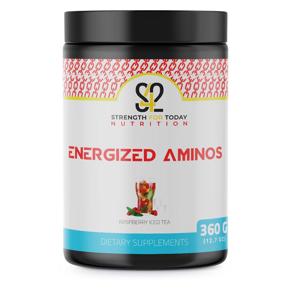 Increase energy, muscle recovery, and endurance with our delicious Strength For Today Nutrition Energized Aminos. Containing 12 essential amino acids including BCAAs. You can enjoy this on training and non training days. 